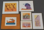 J. H. SANCHEZ, SIX LITHOGRAPHS