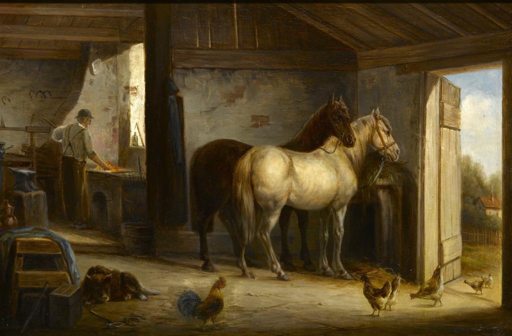 J HICKS, 1886 THE FARRIER'S SHOP