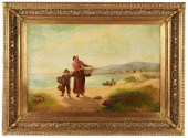 J. HILL: FIGURES ON A BEACHoil