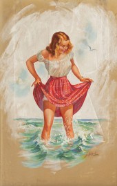 J. HIRSCH PASTEL ILLUSTRATION