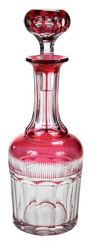 J. HOARE CRANBERRY CUT TO CLEAR
