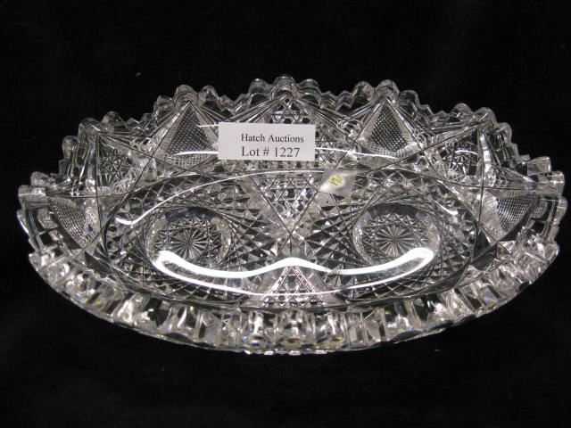 J. Hoare Cut Glass Bon Bon Dish