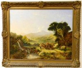 J. Houston  oil on canvas land