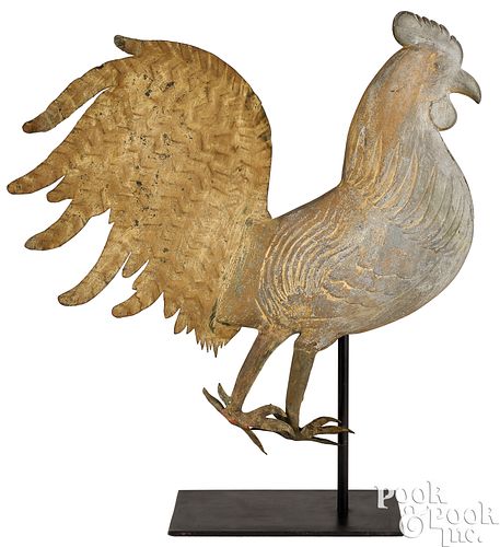 J. HOWARD & CO. CAST ZINC ROOSTER
