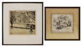 J. Joseph Capolino etching, "W