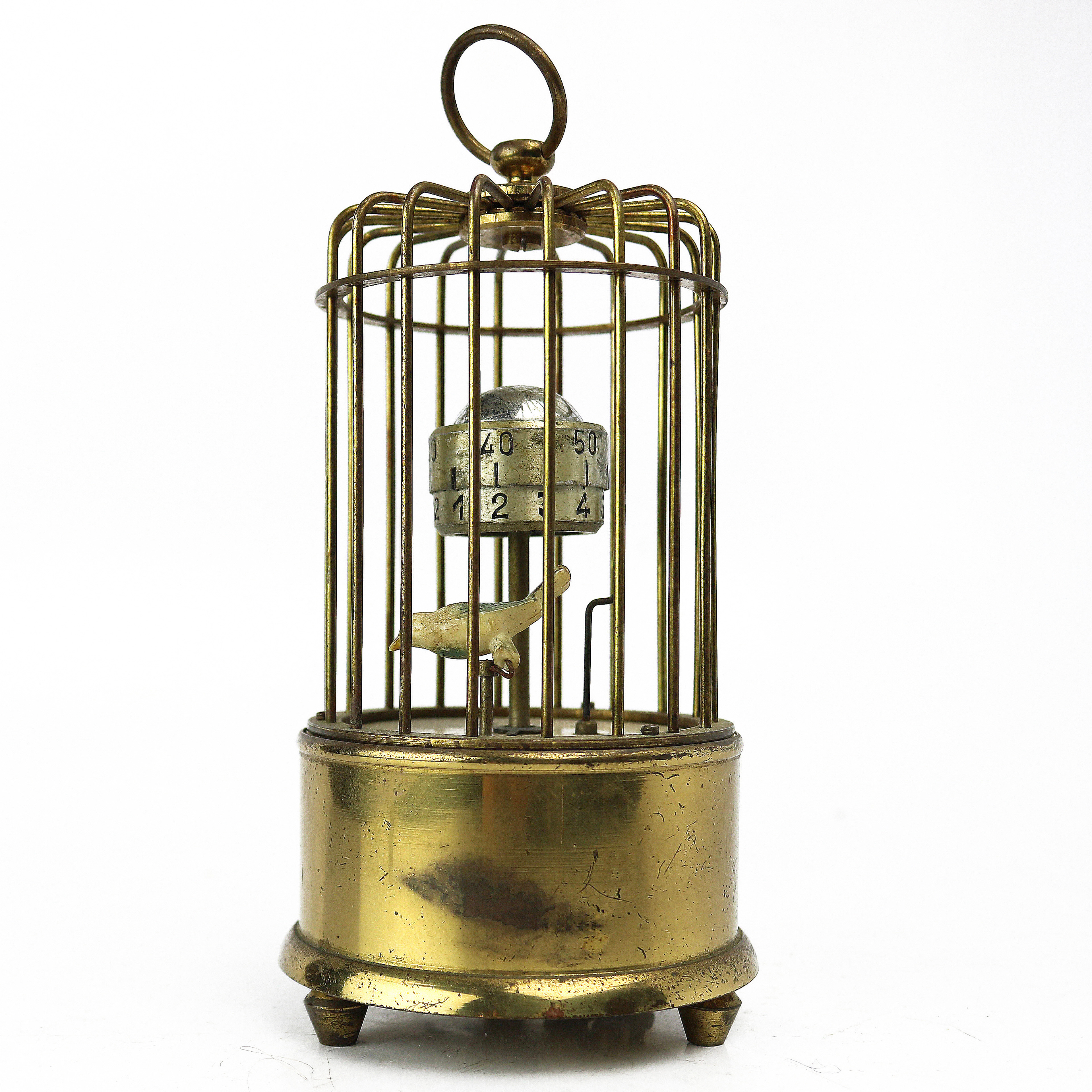 J KAISER GILT METAL BIRDCAGE