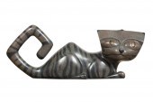 J. KEITH BRONZE RECUMBENT CAT