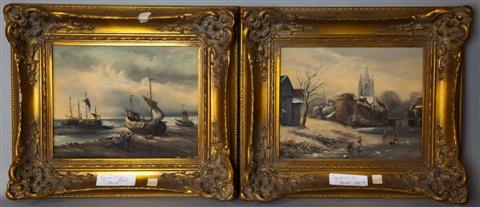 J. KLEYN PAIR OF LANDSCAPES