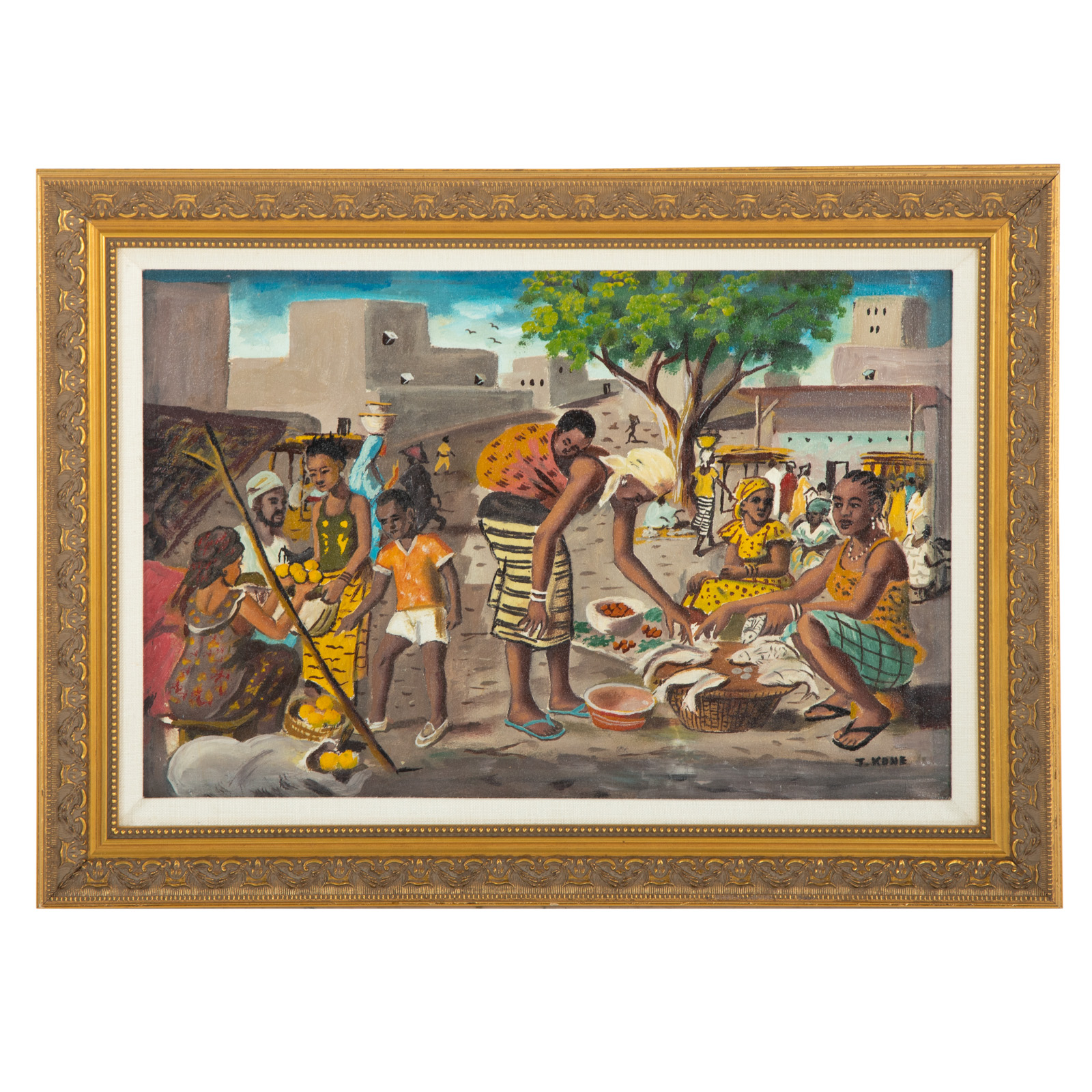 J. KONE. MARKET SCENE, OIL (20th