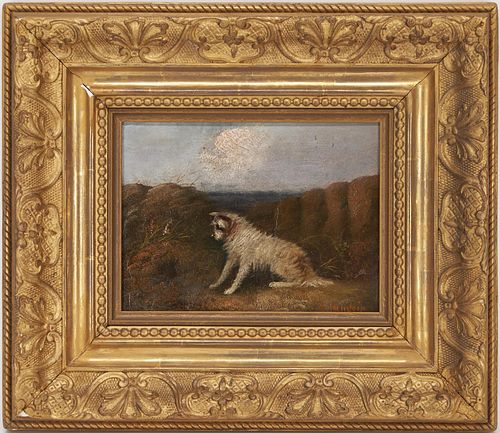 J. LANGLOIS O/B PAINTING OF TERRIER