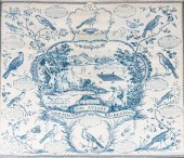 J LAUGHTON ENGRAVING ON LINEN