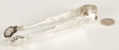 J. LEVY COIN SILVER TONGS, TN,