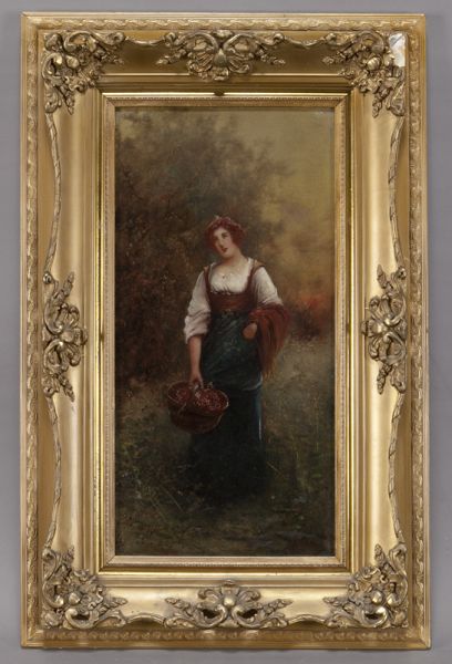 J. McColvin art nouveau oil