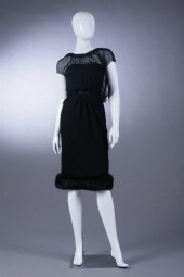 J. MENDEL PARIS BLACK FUR-TRIM