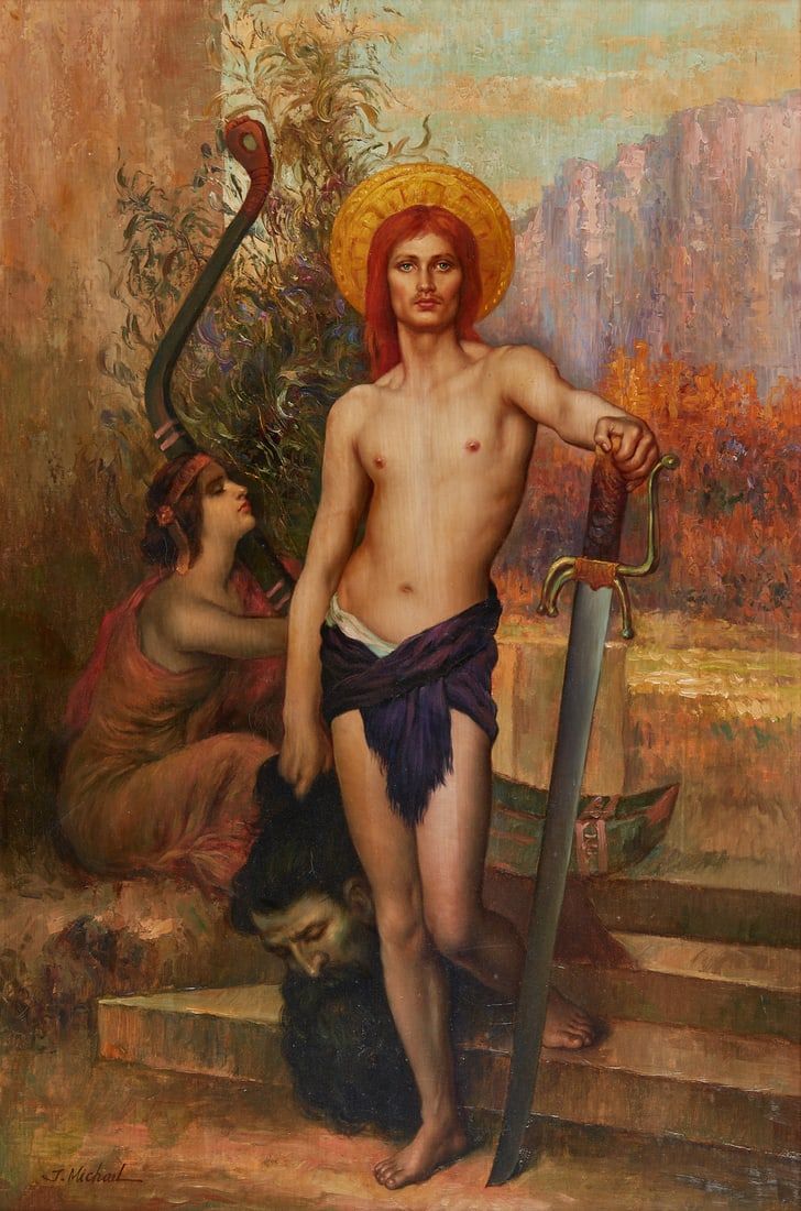 J MICHAEL, DAVID WITH THE HEAD OF