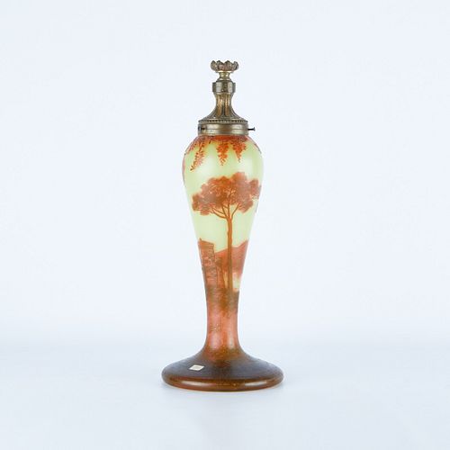 J. MICHEL FRENCH CAMEO GLASS LAMP