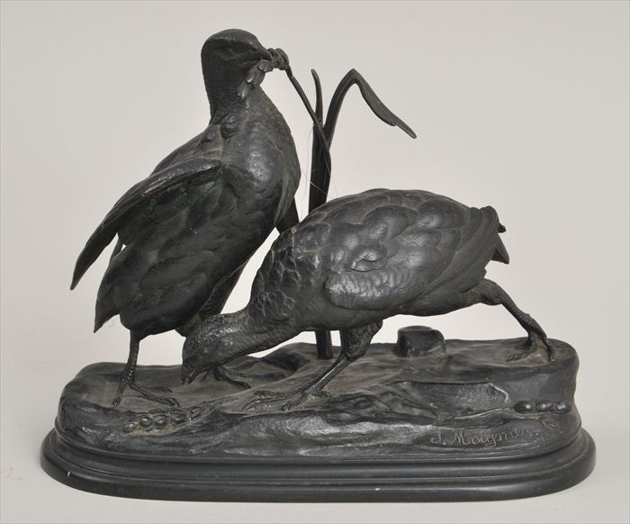 J. MOIGNIEZ: "PARTIDGES" Bronze
