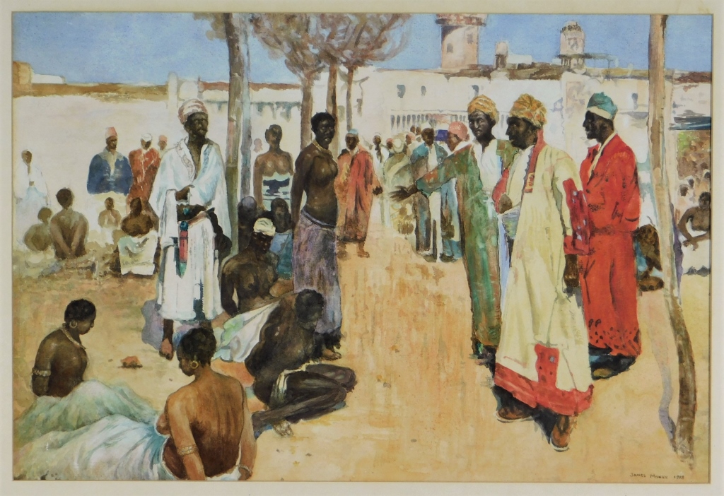 J. MONKS ORIENTALIST ARAB SLAVE