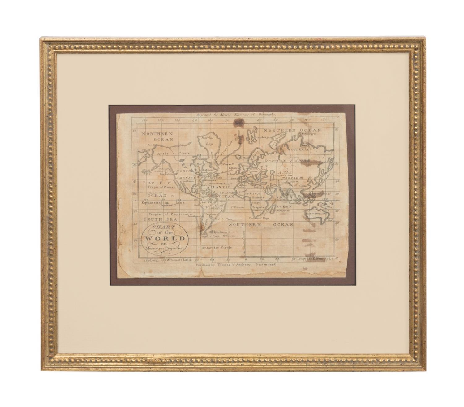J. MORSE "CHART OF THE WORLD..."