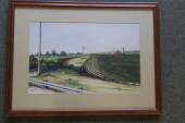 J. NOBLE; RURAL LANDSCAPE WATE