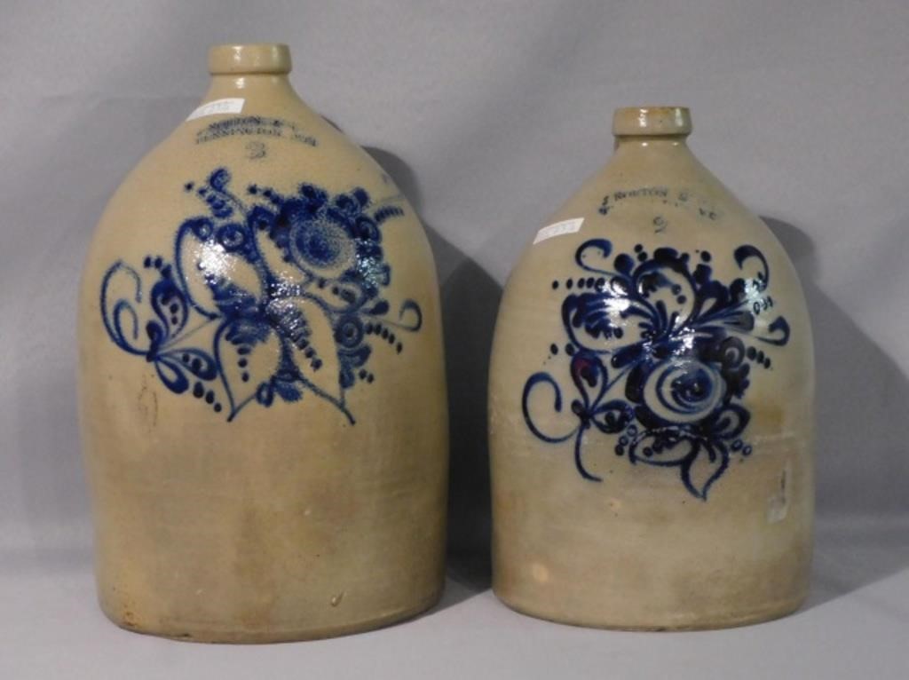 J. NORTON STONEWARE JUG, 19TH C.