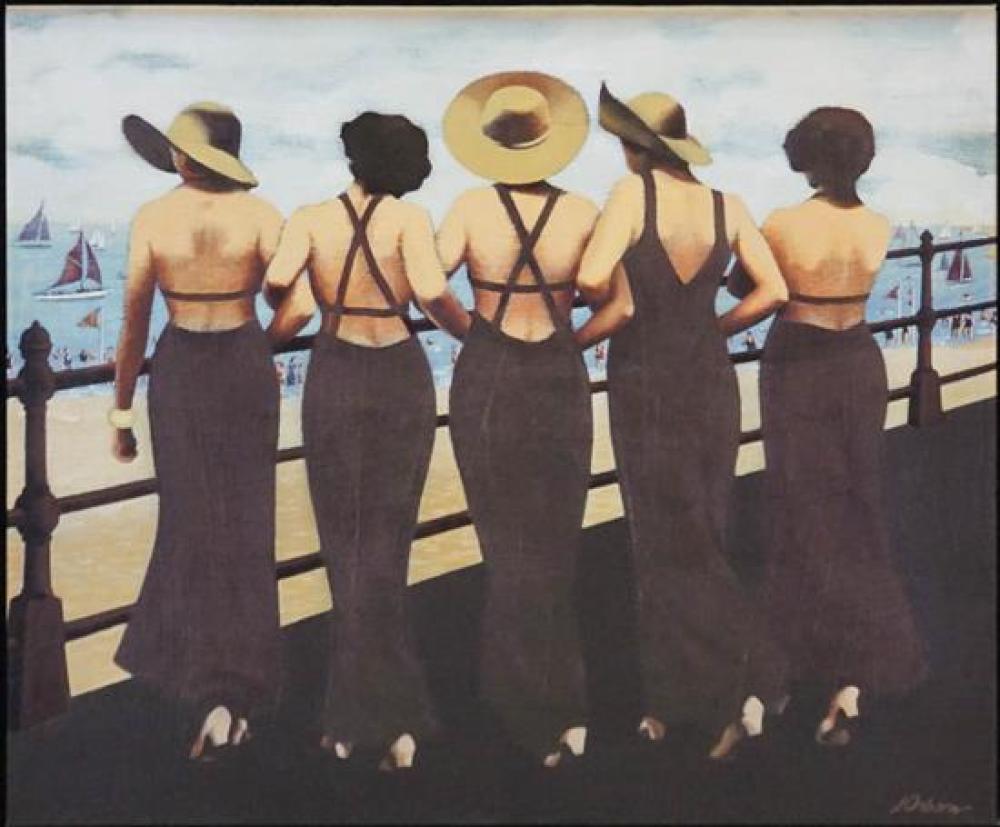 J. OSBORN, FIVE WOMEN OVERLOOKING A