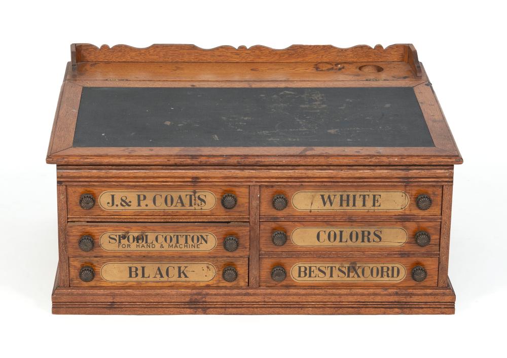 J. & P. COATS SPOOL CABINET LATE