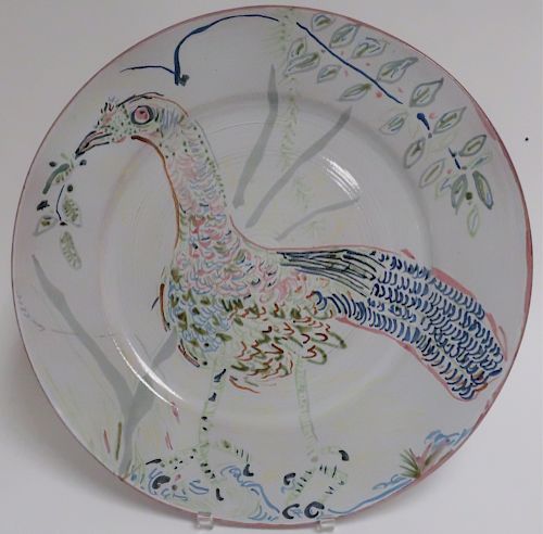 J. P. FULHAM POTTERY CHARGER BY