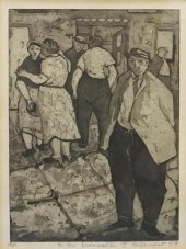 J. PILAUDER, ON THE SIDEWALK,