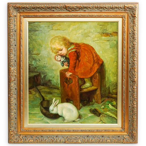 J. RANKIN OIL PAINTING ON