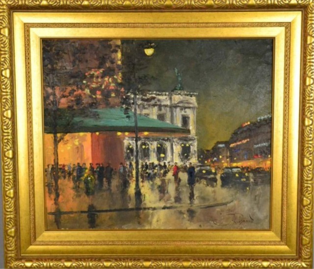 J. RIGAUD OIL ON CANVAS20th century