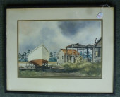 J ROBERT BURNELL WATERCOLOR LA