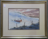 J ROBERT BURNELL, WATERCOLOR,
