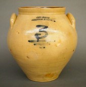 J & S CLARK STONEWARE CROCKA 1