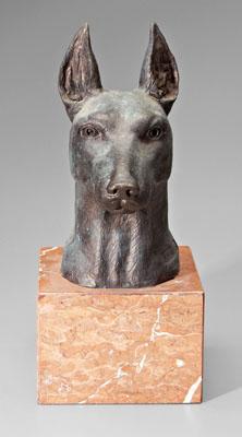 J. Santiago bronze, portrait head