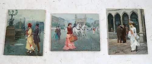 J. SOPEN: 20TH C. PARISIAN SCENES -