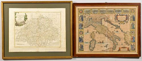J. SPEED 1626 MAP OF ITALY PLUS