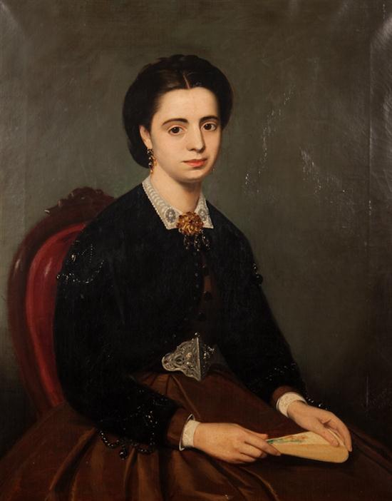 J. Stewart 19th century Portrait of