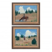 J. THOMPSON, PAIR OF PAINTINGS