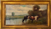 J. VITOLLA LANDSCAPE WITH COWS