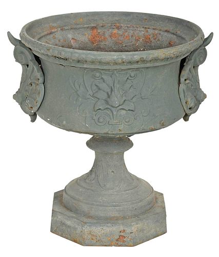 J. W. FISKE CAST IRON URNLate