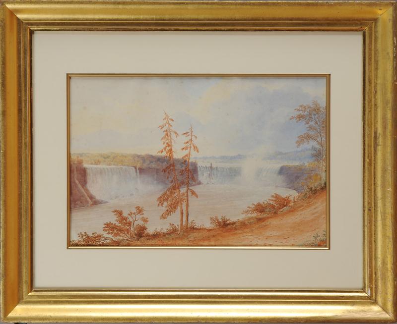 J. WELLS: ''NIAGARA'' Watercolor on