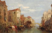 J Wilson (19th C.) oil on canv