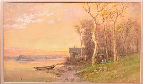 J.A. BECK WATERCOLOR LANDSCAPE