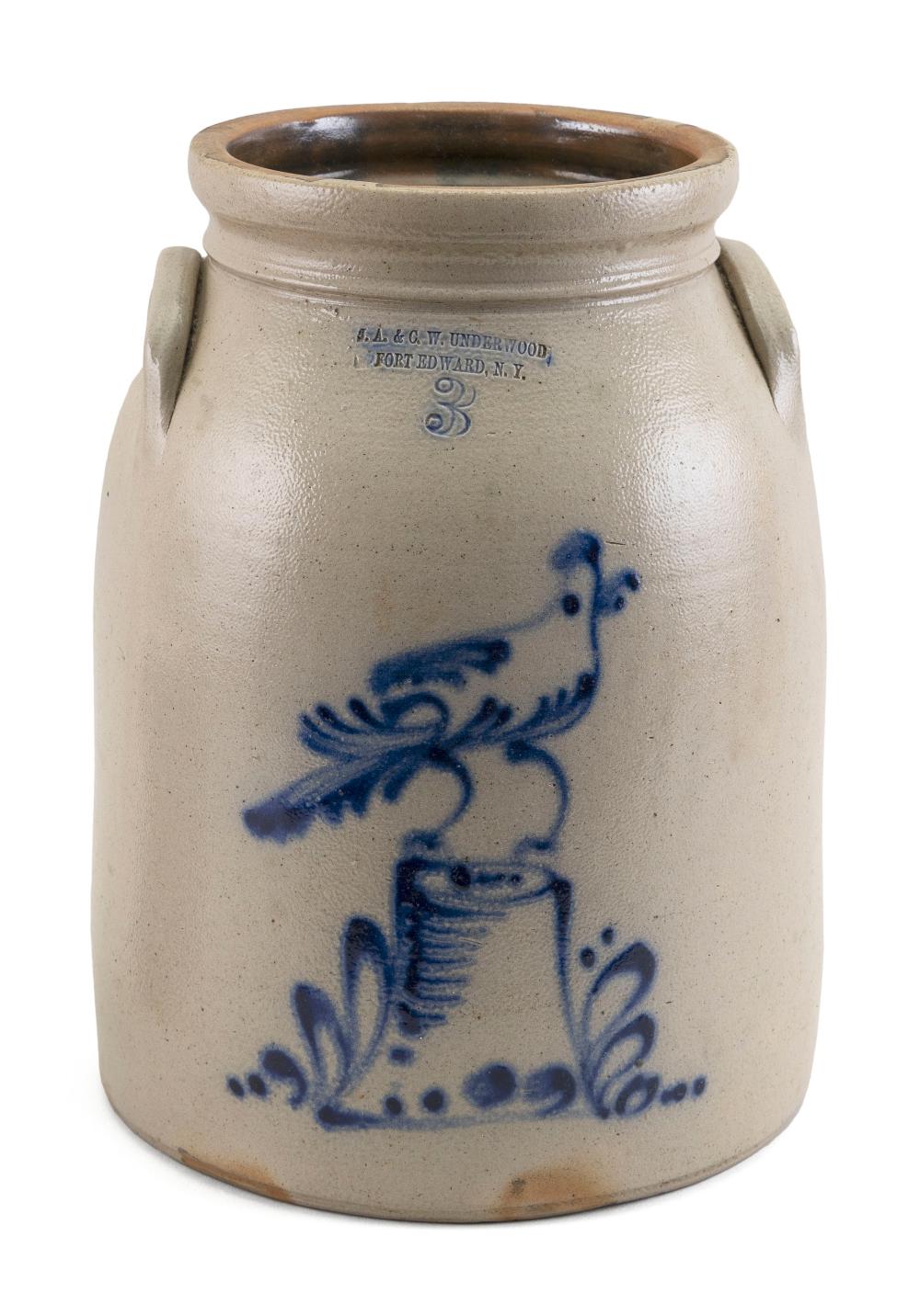 J.A. & C.W. UNDERWOOD STONEWARE