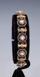 JABEL 18K DIAMOND BRACELET: 18