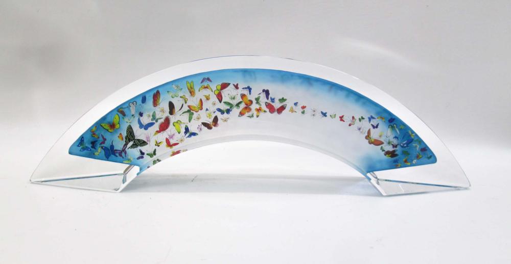 JACARTE GLASS REVERSE PAINTED