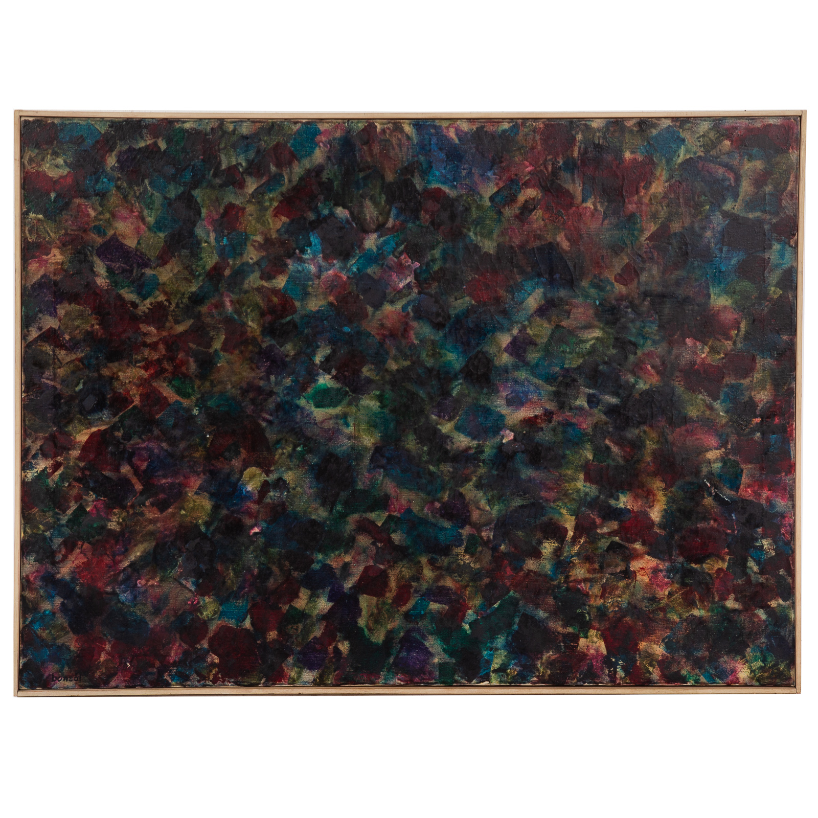 JACK BONSAL. ABSTRACT IN BLUE AND