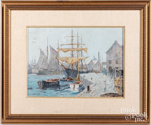 JACK COGGINS, OIL ON BOARDJack