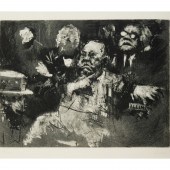 JACK LEVINE, AQUATINT AND DRYP